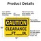 Signmission Clearance _Ft._In., 14 in W x Rectangle, Aluminum OS-2PACK-CS-A-1014-L-19126 - alternate 2